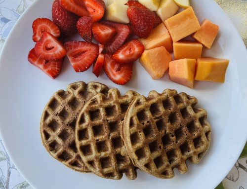 Banana and Apple Oat Waffles – Vegan and GF